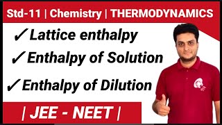 Lattice EnthalpyEnthalpy of Solution and Dilutionclass11 thermodynamics ncert cbse chemistry [upl. by Suzann]