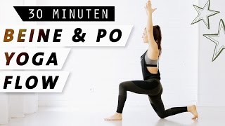 Yoga Beine und Po  Effektives Workout für einen knackigen Hintern [upl. by Tiffanle]