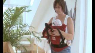 How to Use the Manduca Baby Carrier in Front Carry Position with cross straps [upl. by Nawaj]