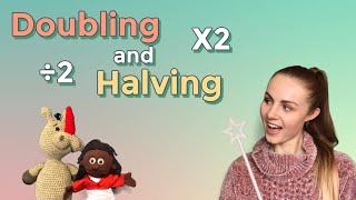 HALVING and DOUBLING explained Lots of examples Fun interactive lesson [upl. by Gardell184]