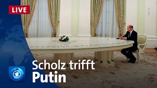 Bundeskanzler Scholz trifft Russlands Präsident Putin [upl. by Aynas24]