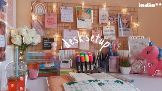 desk setup  stationary organization📚  under Rs500  india [upl. by Durand]