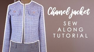 The easiest Chanel inspired jacket My secrets and techniques [upl. by Oznerol389]