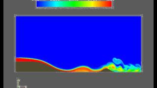 Turbidity current flowing into a basin [upl. by Atteragram]