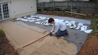 How to build a backyard paver patio all by yourself [upl. by Selrhc]