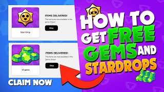 How to get Free Gems in Brawl Stars  Free Gems and stardrops [upl. by Lebna]