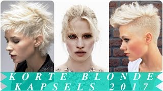 Korte blonde kapsels 2017 [upl. by Nuhsar]