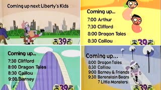 PBS Kids Schedule Bumper Compilation Early 2003 WFWATV [upl. by Evelinn]