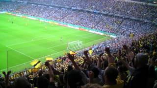 1860 München und BVB Fans singen gemeinsam quotScheiß FC Bayernquot  BVB TSV 1860 München DFB Pokal [upl. by Blight]