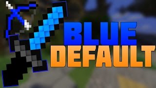 The Best Blue Themed Minecraft PvP Texture Pack BLUE Default Edit 17X18X [upl. by Dacie]