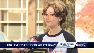 Book sale precedes demolition of Eudora Welty Library [upl. by Tnomad610]