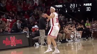 Nebraska UPSETS 1 Purdue  Mens Basketball Highlights [upl. by Parrott]