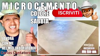 MICROCEMENTO colore SABBIA con Mapei Ultatop Loft F  come realizzo un campione per il mio cliente [upl. by Annai]