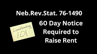 Breaking Down Rent Increase Notices 30 Days vs 60 Days  What You Should Know [upl. by Arik767]