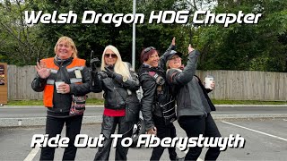 HarleyDavidsons Ride To Aberystwyth For Chips Welsh Dragon HOG Chapter Cardiff [upl. by Allayne]