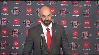 Sean Lewis introduced as San Diego State Aztecs football head coach  Full press conference [upl. by Vincent]