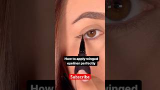 Wing eyeliner Kaise lagaye wingedeyeliner eyelinerhack wingliner wingeyelinertutorial [upl. by Johnston]