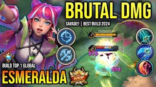 ESMERALDA BEST BUILD 2024  BUILD TOP GLOBAL ESMERALDA GAMEPLAY  MOBILE LEGENDS✓ [upl. by Roots]