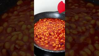 Spiced up baked beans bakedbeans beansontoast spicybeans easymeal fyip quicklunch [upl. by Ralli740]