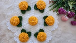 ✅️🍀İngiliz Papatyası Tasarım Lif Modeli ✅️🍀Crochet Soap Cloth [upl. by Eerok604]