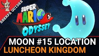 Luncheon Kingdom Moon 15 Golden Turnip Recipe 1 Location  Super Mario Odyssey [upl. by Uohk]