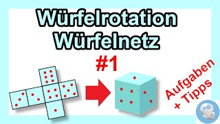 Räumliches Vorstellungsvermögen trainieren  Würfelrotation mit Aufgaben Lösungen und Tipps [upl. by Anitnas128]