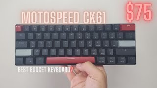 Motospeed CK61 RGB Keyboard Review [upl. by Yenot]