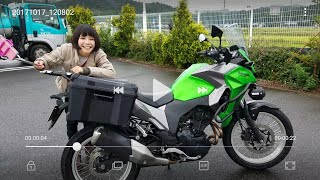 Kawasaki ヴェルシスX250ツアラーで親子ツーリング撮影開始！ [upl. by Ogren]