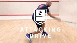 Squash Tips amp Tricks  Hit an attacking drive [upl. by Anitsirt]