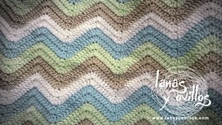 Tutorial Manta Zig Zag a Crochet o Ganchillo Paso a Paso en Español [upl. by Scheld176]