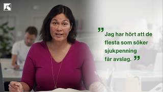 Försäkringskassan förklarar Får de flesta som söker sjukpenning avslag [upl. by Naxor]