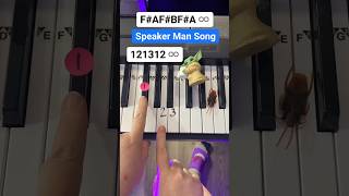 Who loves the Speaker Man Song 🔈👨‍🦰 Piano Tutorial [upl. by Domineca]