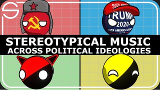 Stereotypical Music across Political Ideologies  Political Compass [upl. by Ardnos]