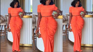 How to sew this stylish ruched skirt with a tank top [upl. by Odnomor]