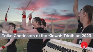 Drumming on the Beach TAIKO CHARLESTON at the Kiawah Triathlon 2023 [upl. by Pubilis573]