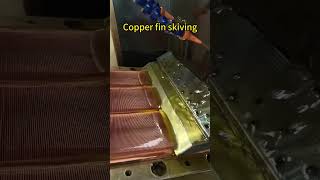 Copper skived fin heat sink manufacturing process It’s really relaxing heatsink skivingfactory [upl. by Atok]