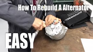 How To Rebuild A Alternator EASY [upl. by Ma]