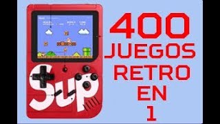 La mejor consola retro con 400 juegos en 1  Unboxing y review 2019 [upl. by Martino]