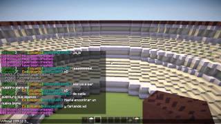 Minecraft Tutorial Construccion  Coliseo  Cap 7º [upl. by Sheepshanks]