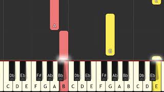 FEELINGS piano tutorial [upl. by Adliwa330]