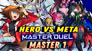 YuGiOh Master Duel  HERO Master 1 VS META SEASON 27 🔥 [upl. by Retsevlys]