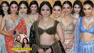 Influencer And Celebrities Arrive At Anant AmbaniRadhika Merchant Wedding Reception  Tamannaah [upl. by Dahsraf]