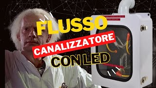 147Flusso canalizzatore con led su basetta millefori [upl. by Enirol]