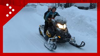 Macugnaga in motoslitta sulle strade innevate [upl. by Jarin577]