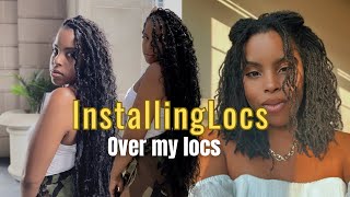 PROTECTIVE STYLES FOR NATURAL HAIR  HOW TO INSTALL LOCS OVER LOCS [upl. by Luz]