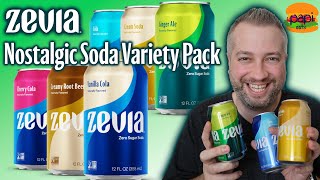 Zevia Nostalgic Soda Variety Pack  Stevia Soda Review [upl. by Deborah]