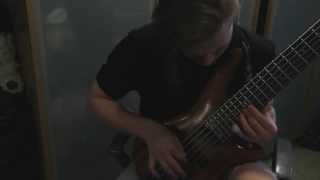 Born Of Osiris  MACHINE bass sweep cover [upl. by Aznofla937]