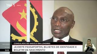 Consulado de Angola em LondresJaÌ emite passaportes bilhetes de identidade e boletim de nascimento [upl. by Esilrac798]