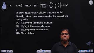 In above reaction amyl alcohol is recommended Dimethyl ether is not recommended for general us [upl. by Duaner]