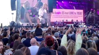 Ariana Grande amp Miley Cyrus  Dont Dream Its Over  ONE LOVE MANCHESTER HQ [upl. by Adroj692]